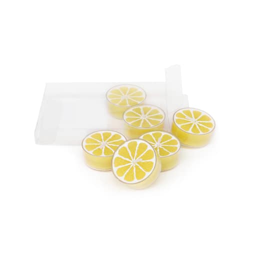 Yellow Lemon Unscented Tealight Candles, 6ct. by Ashland&#xAE;